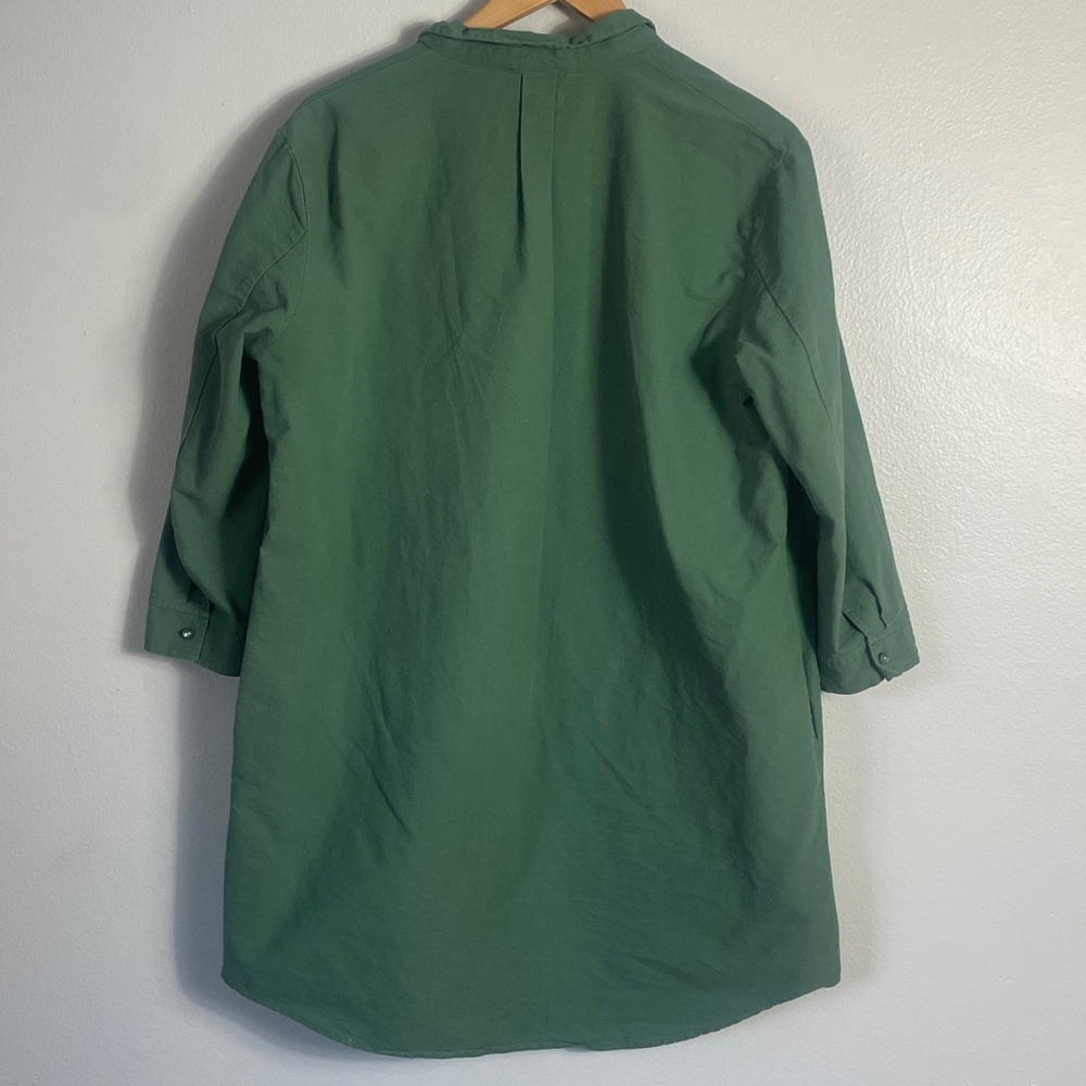 Pomander Place Tuckernuck Green Shirt Dress Size L - Picture 3 of 11
